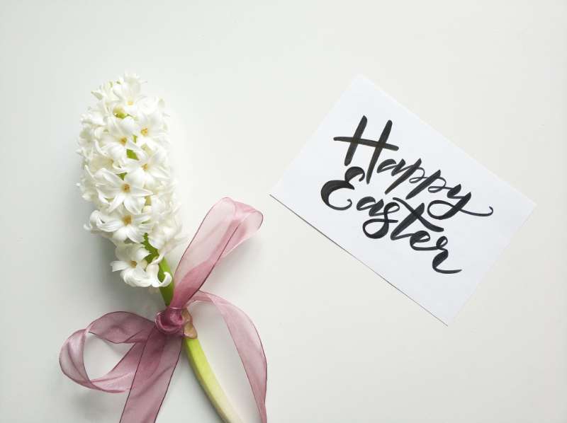 Easter Card with Flower